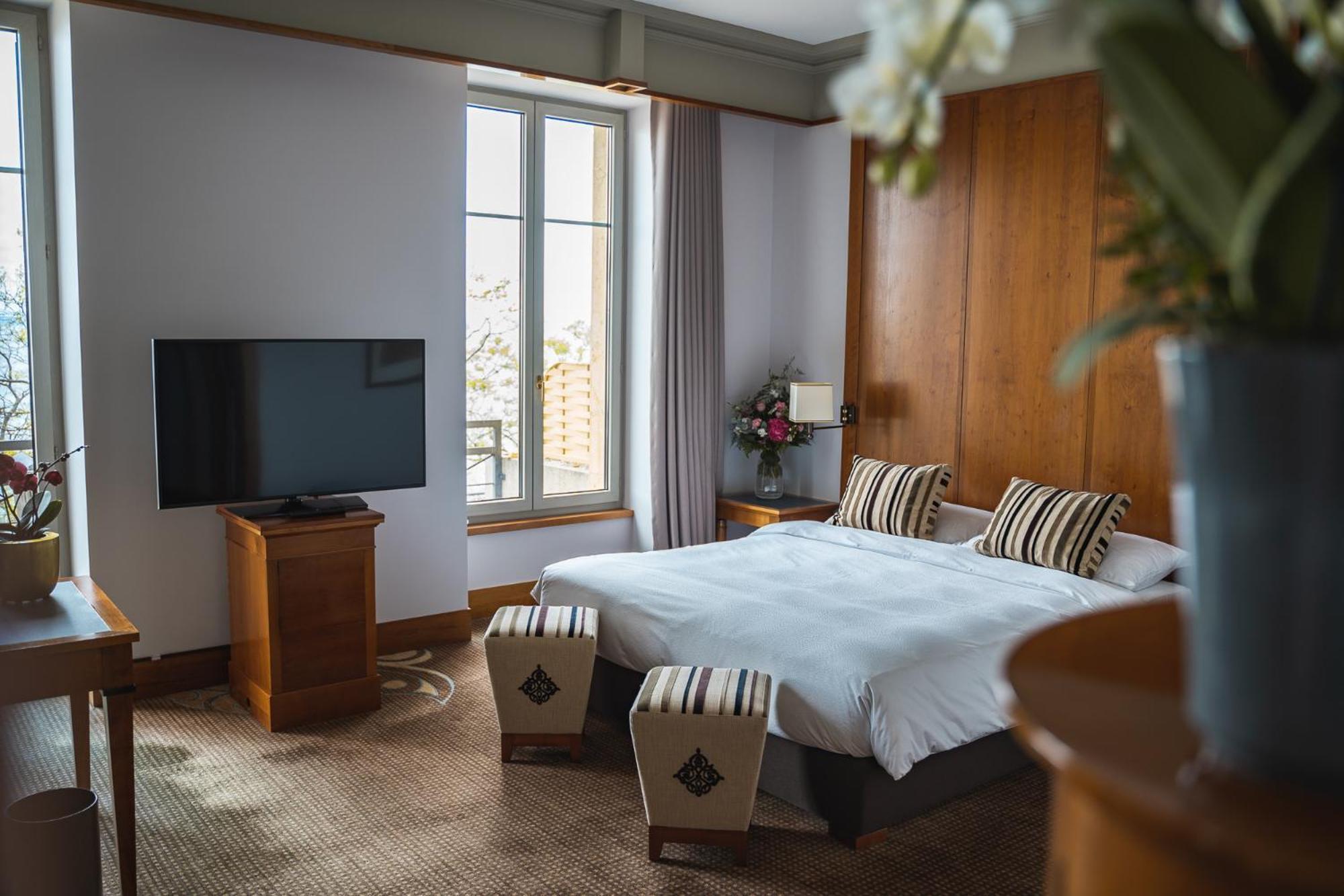 Beau Rivage Hotel Neuchâtel Dış mekan fotoğraf A room at the hotel